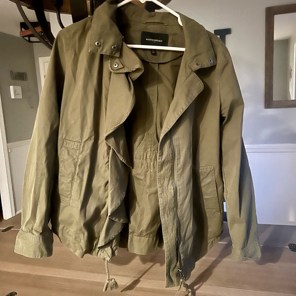 Banana Republic Olive Green Military Field Jacket
